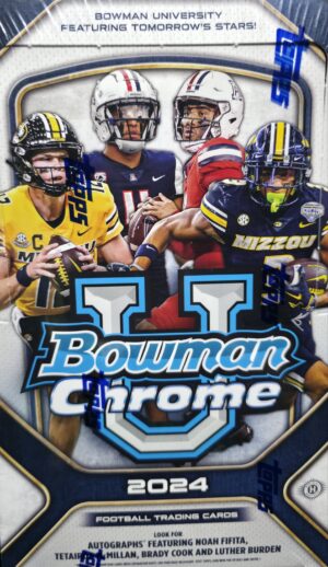 2024 Bowman U Chrome Football Hobby Guarantee 2 Autos
RCs, Bo Nix, Drake Maye, Caleb Williams, Jayden Daniels,