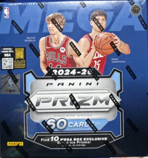 2024-25 Prizm Basketball Mega
RCs Stephon Castle, Zaccharie Risacher, Alex Sarr, Zach Edey, Dalton Knecht Copy