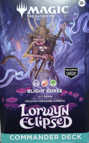 Magic The Gathering Lorwyn Eclipsed Blight Curse Commander Deck