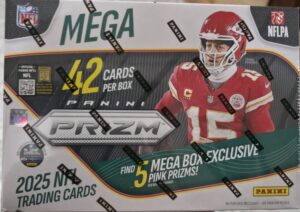 2025 Prizm Mega
RC. Ashton Jeanty, Colston Loveland, Luther Burden IIl ,Cam Ward, Travis Hunter, Jaxson Dart,