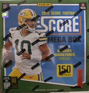 2025 Score Mega
RC. Ashton Jeanty, Colston Loveland, Luther Burden IIl ,Cam Ward, Travis Hunter, Jaxson Dart,