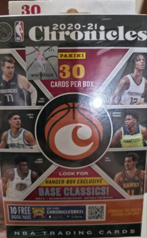 2020-21 Chronicles Basketball Hanger
RCs, Anthony Edwards, LaMello Ball, Tyrese Halliburton, Immanuel Quickley, Sadiq Bay, Desmond Bane