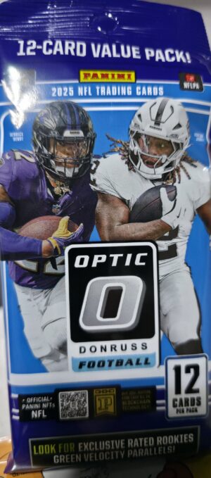 2025 Optic Cello Pack
RC. Ashton Jeanty, Colston Loveland, Luther Burden IIl ,Cam Ward, Travis Hunter, Jaxson Dart,