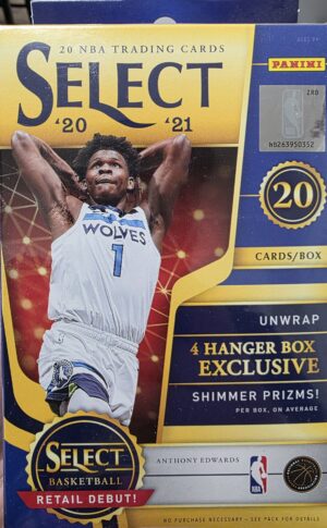 2020-21 Select Basketball Hanger
RCs, Anthony Edwards, LaMello Ball, Tyrese Halliburton, Immanuel Quickley, Sadiq Bay, Desmond Bane